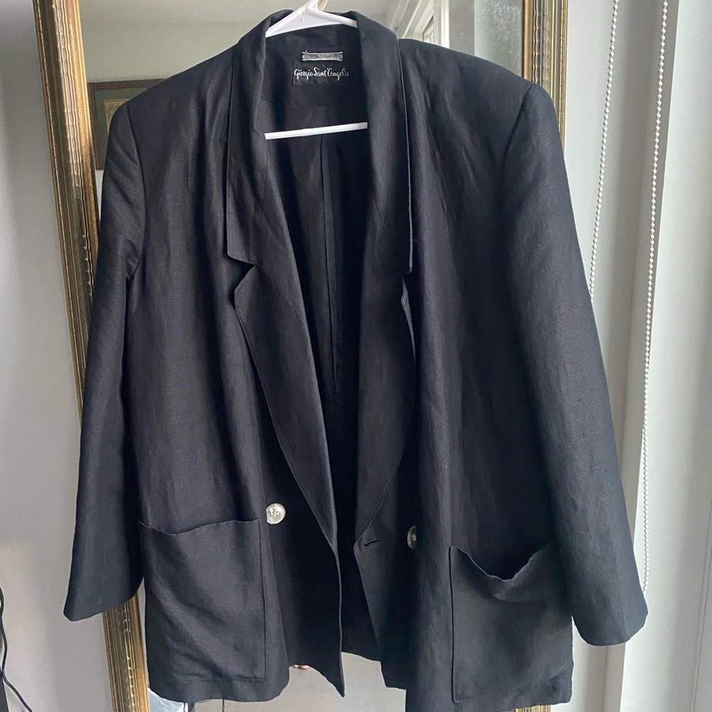 Vintage oversized black blazer